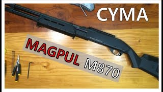 CYMA MAGPUL M870 Shotgun disassembly amp tips [upl. by Nayllij675]