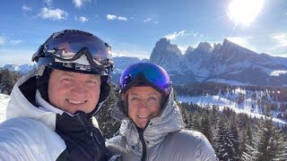 Skifahren Südtirol St Ulrich Seiser Alm Sellaronda 01 2023 4K [upl. by Uriah]