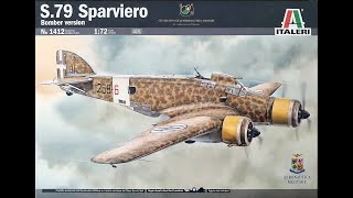 Savoia Marchetti SM79 Sparviero von ITALERI im Maßstab 172 [upl. by Surtimed317]