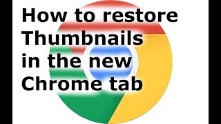 Thumbnails Disappeared in Google Chrome  How to fix it [upl. by Bound]