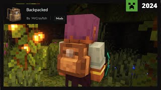 🎒 Como poner el MOD de MOCHILAS en Minecraft 👉 Backpacked Mod  Review 2024 ✅ Forge 1122  1201 [upl. by Eiro]