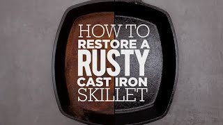 How to Season amp Restore a Cast Iron Skillet [upl. by Mahau531]