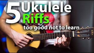 Five Awesome Ukulele Riffs Too Good Not To Learn [upl. by Akimed91]