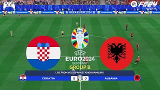 FC 24  Croatia vs Albania  UEFA Euro 2024 Gameplay [upl. by Faucher]