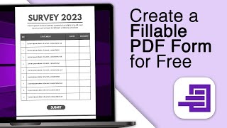 How To Create A Fillable PDF Form For Free [upl. by Itnaihc]