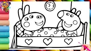 Delphine Donkey com to visit 🐴 🛏️ 🐷 Peppa Pig Official Full Episodes Peppa Pig coloring book [upl. by Adnoval]