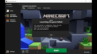 3 Ways To Fix Minecraft Launching the game failed  Your Java Runtime is incompatible [upl. by Peursem661]