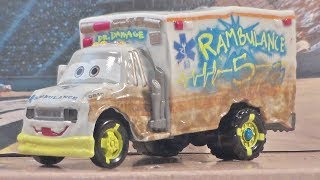 Dr Damage Cars 3 Mattel 2017 Demolition Derby Review [upl. by Jennee]