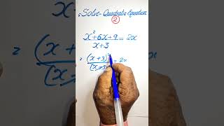 Solving Quadratic Equations 02 maths mathematics shorts [upl. by Penny115]