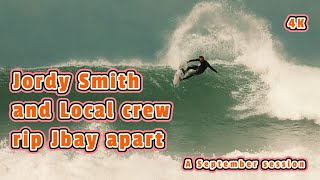 Jordy Smith and the Local crew Rip Jbay apart [upl. by Llenehc]