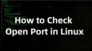 How to Check Open Port of Linux [upl. by Alyat617]