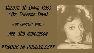 Tribute to Diana Ross The Supreme Diva  for concert band [upl. by Ynitsed]