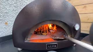 Lighting and cooking with the Alfa One Pizza Oven Formerly named Nano [upl. by Ryter537]