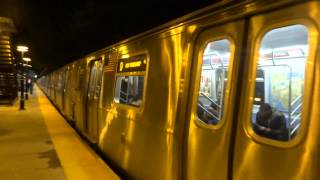 NYC Subway Fastrack Bay Parkwaybound R160 D Train Entering 9th Avenue [upl. by Bobinette]