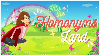 HOMONYMS with Super Teacher 📚  English with Teacher Joan 🌼 [upl. by Alletnahs]