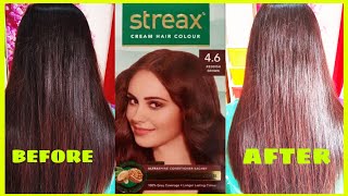 STREAX Reddish Brown 46 Hair Color ll 100 Grey Coverage at Home ll Full Demo ll SHOTS BY SNIGDHA [upl. by Freeborn218]