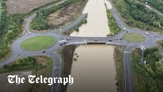 Flooding chaos continues across Britain [upl. by Asserac]