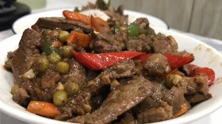 Igado Recipe stir fry pork meat and pork liver [upl. by Rudy]