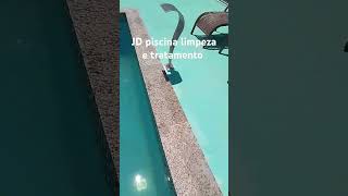 Piscina decantada com clarificante e algicida choque [upl. by Colman443]