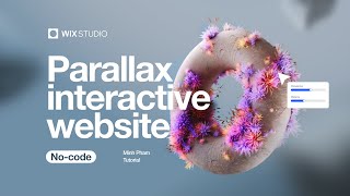 How to create a 3D parallax interactive website with no code  Wix Studio [upl. by Ap]