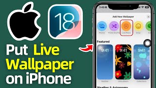 How to SetPut Live Wallpaper on iPhone 16 iOS 18  Fix Dynamic Wallpaper iOS 18 Not Working [upl. by Tabb]