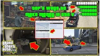 GTA V  Top 5 Ways To Make Money In Story Mode PS5 PS4 PS3 PC amp Xbox [upl. by Isma]