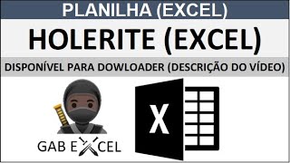 PLANILHA  HOLERITE EXCEL holerite recibodepagamento [upl. by Alathia]