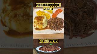 Mississippi pot roast with fixens food cooking shorts brisket [upl. by Oriana]