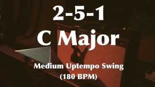 251 Jazz Practice  Medium Fast Swing Backing Track C [upl. by Ahsaela]