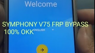 Symphony V75 frp bypass without computer 100Symphony v75 bypass android 6p [upl. by Yelknirb]