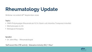 Rheumatology Update [upl. by Kelvin]