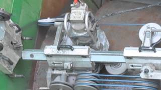 Pentruder wire saw 3P8 cutting pipe 1500 mm [upl. by Denten]