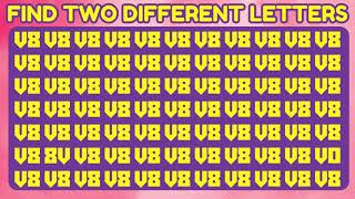 Find Two Different Letters  V8 find findthenumber quizchallenge puzzlegames youtubeshorts [upl. by Morley641]