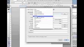 How to use MS Word Citations on a Mac [upl. by Amathiste386]