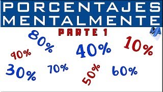 Cómo calcular el porcentaje sin calculadora  Parte 1 [upl. by Inger241]
