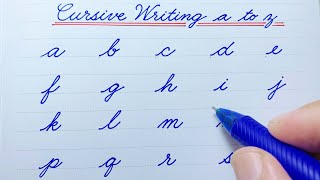 How to write English small letters  Cursive writing a to z  Cursive handwriting practice  abcd [upl. by Ailliw]