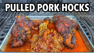 Smoked Pulled Pork Hocks Recipe [upl. by Adyaj]