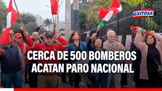 🔴🔵San Isidro Cerca de 500 bomberos acatan paro nacional [upl. by Kironde]