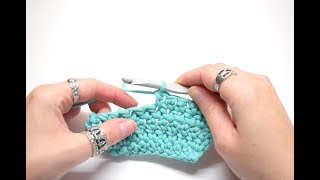 Comment faire une maille serrée allongée au crochet [upl. by Ynottirb]