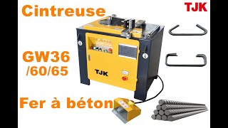 Cintreuse fer à béton  Rebar bending machine [upl. by Nilekcaj]