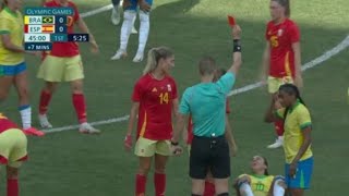 😢 Marta Red Card ♦️ Today Brazil vs Spain Womens 02 Goals Results And Extended Highlights [upl. by Corbie194]