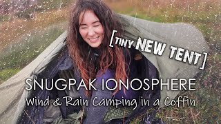 A Night in the Wild in a Tiny Tent • Wind amp Rain Camping with the Snugpak Ionosphere [upl. by Anderer]