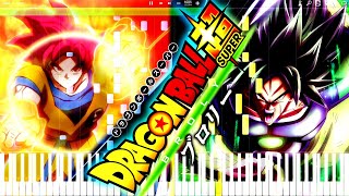 Dragon Ball Super Broly  Kakarot vs Broly  Piano Tutorial [upl. by Beata303]