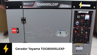 Gerador de Energia Toyama TDG8500SLEXPATS Ready 7kVA  diesel [upl. by Iveksarap]