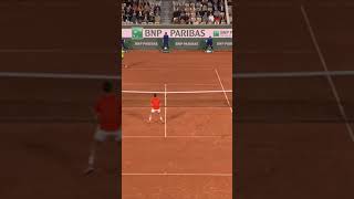 Djokovic was NOT happy with that net 😬 shorts tennis rolandgarros [upl. by Hcib379]