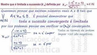 Sucessão limitada Análise Matemática Matemática A 11º ano [upl. by Papagena]