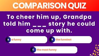 Degrees of Comparison  Grammar Quiz [upl. by Airdnekal]