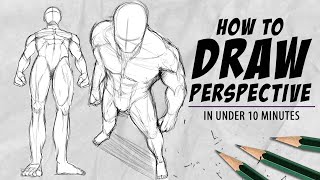 How to draw Perspective  Beginner Tutorial  DrawlikeaSir [upl. by Rebmac]