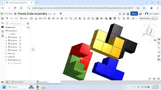 Onshape Puzzle Cube Assembly [upl. by Annelak81]