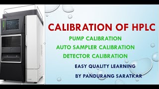 CALIBRATION OF HPLC IN HINDI [upl. by Roche]